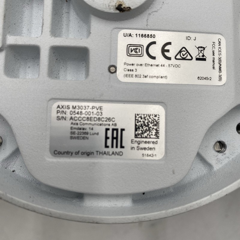 Axis M3037-PVE Network Camera FOR PARTS gallery