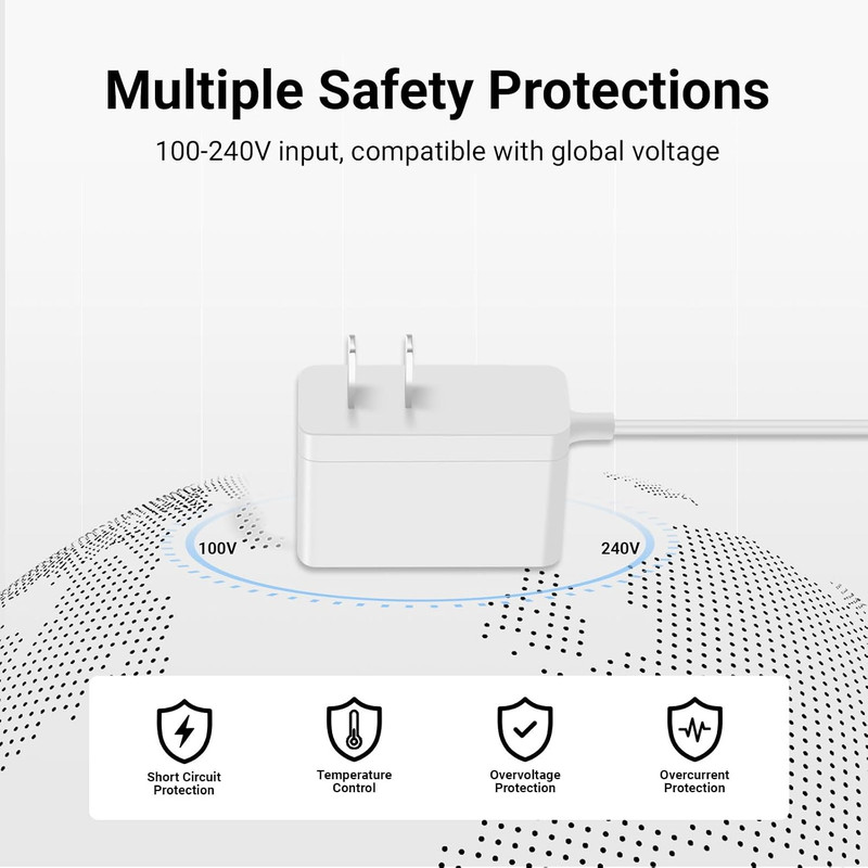 Power Cord Compatible with Kasa Smart Indoor Security Camera EC70 EC71 Kc410S Pa gallery
