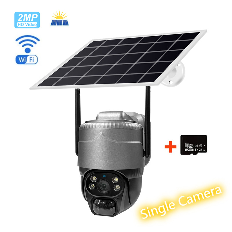 Solar HD Camera Single/Dual Lens Night Vision WIFI/4G Remote Monitoring Camera