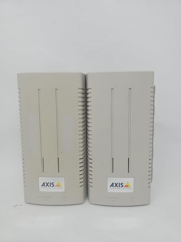 2 Lot AXIS T8123 High POE-30W Midspan 1-Port With Power Cord. gallery