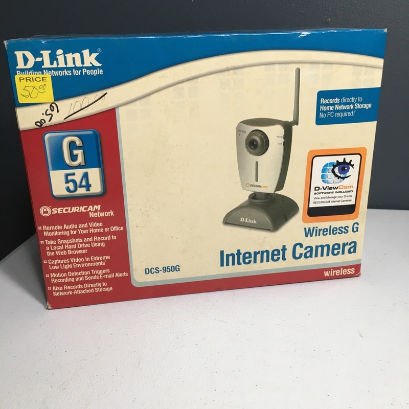 D-Link DCS-950G Wireless Security G54 Camera Home Surveillance UNTESTED