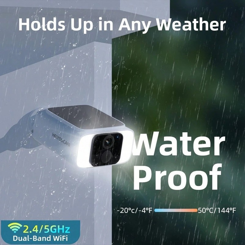 2K Solar Security Camera Wireless WiFi Color Night Vision 2 Way Audio IP65 gallery