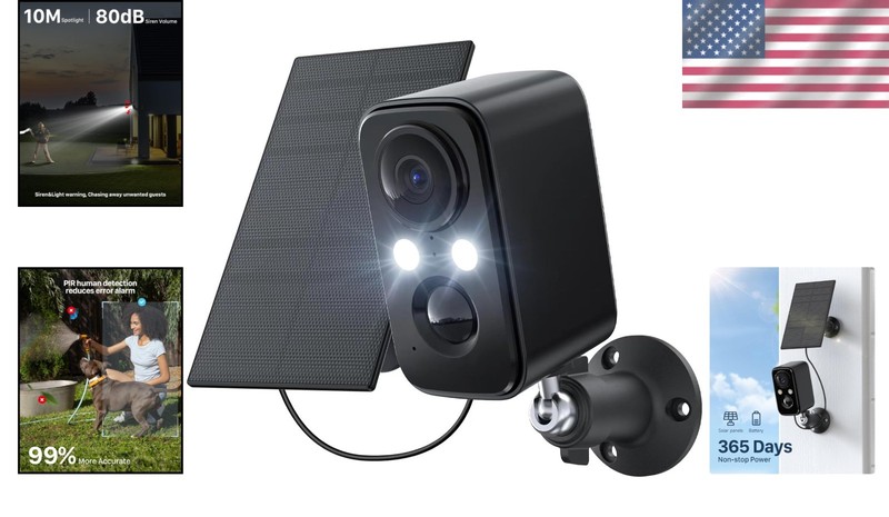 Waterproof WiFi Security Camera with Motion Sensor & Remote Access Control gallery