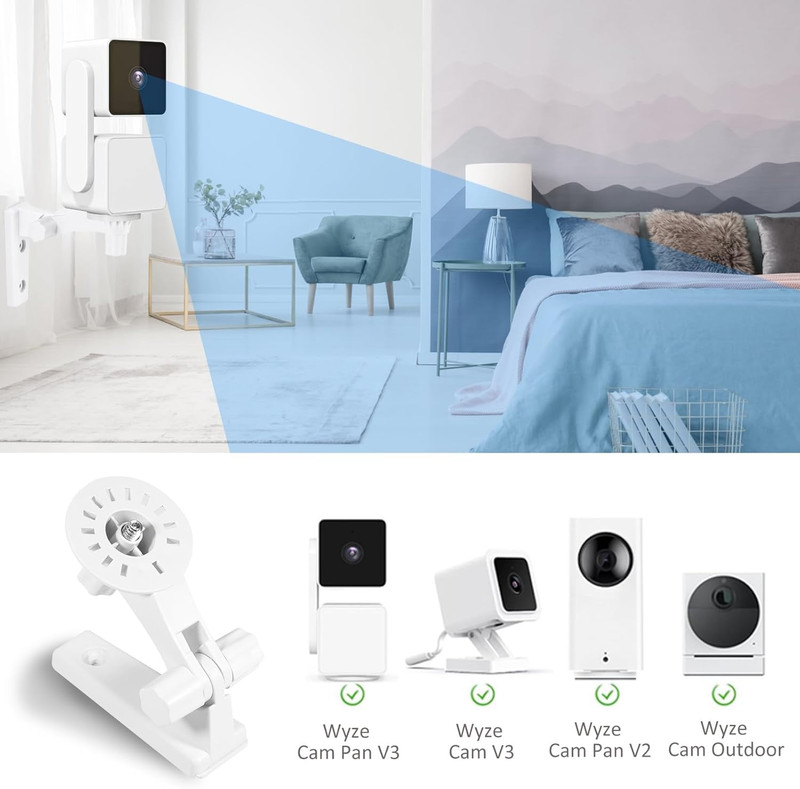 2-Pack Wall Mount, Specially Designed for Wyze Cam Pan V3, 180° Tilt Adjustable gallery
