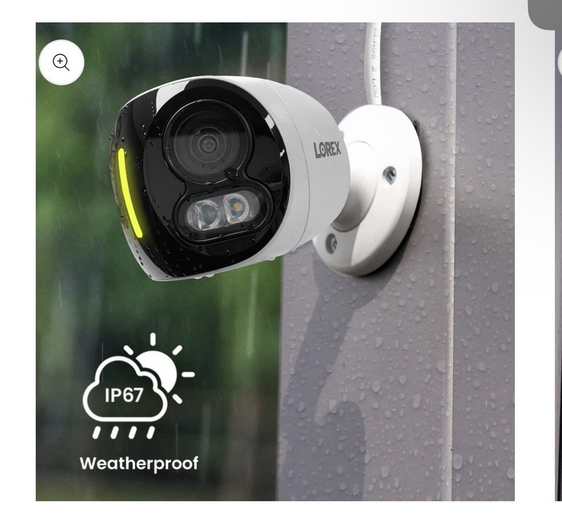 Lorex H20 4K Dual Lens IP Wired Security Camera with Smart Security Lighting gallery