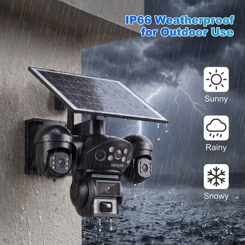 4K Camaras De Seguridad Wifi Exterior HD Inalambrica Con Vision Nocturna Video gallery