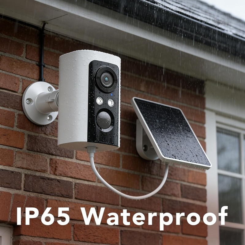 Brand New 2K Wireless Outdoor Security Camera System (2-Pack) - Solar Powered gallery