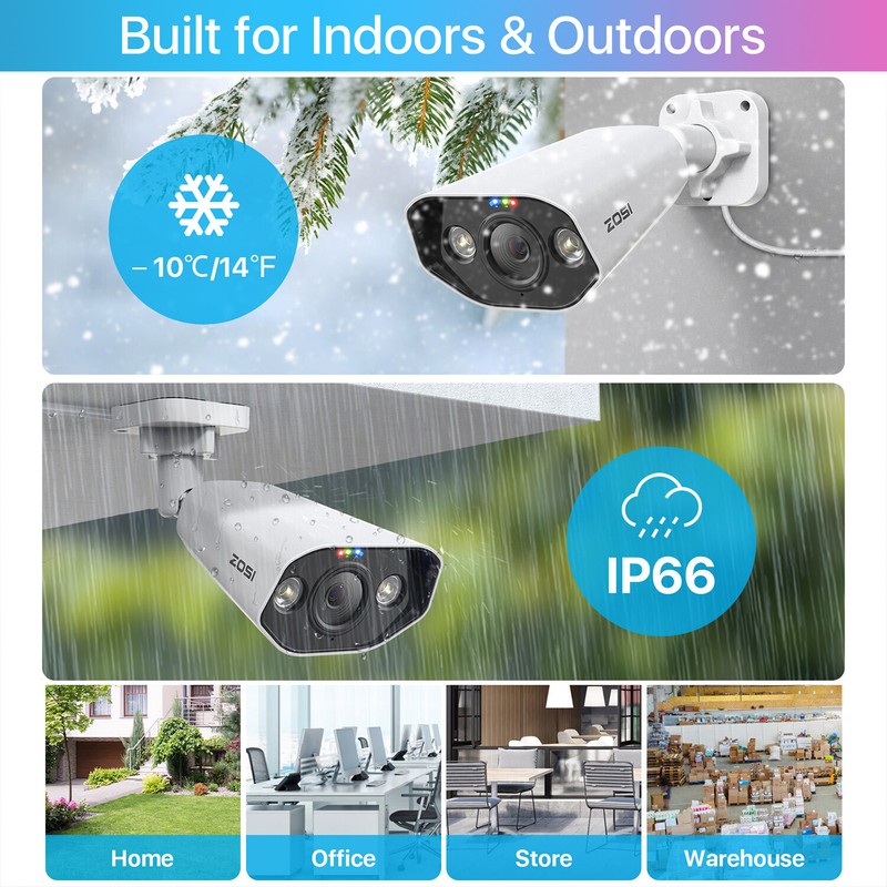 ZOSI 16CH 4K POE NVR 5MP Home Security IP Camera System AI Smart Vehicle Alerts gallery