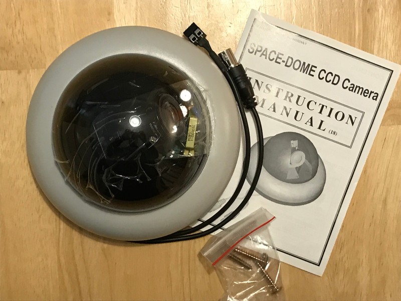 NEW (Lot of 2) Space-Dome CCD Camera Color Integrated Device 1/3” 9-22mm gallery