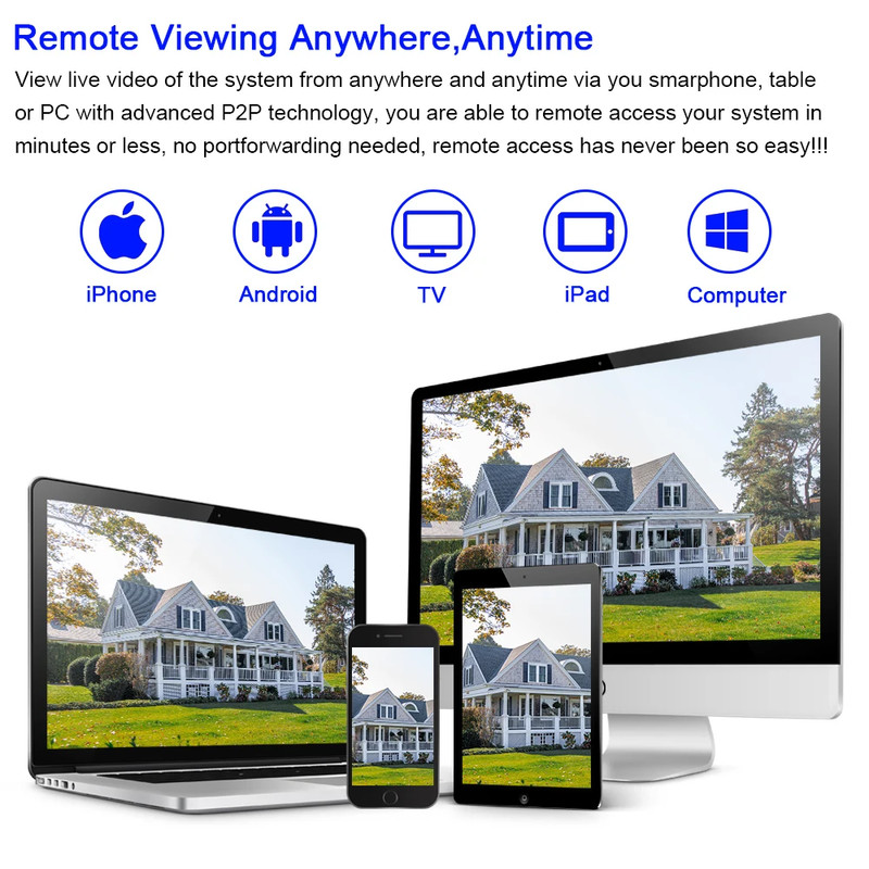 5MP Wired CCTV Analog Security Camera outside Street Waterproof AHD Dome Video S gallery