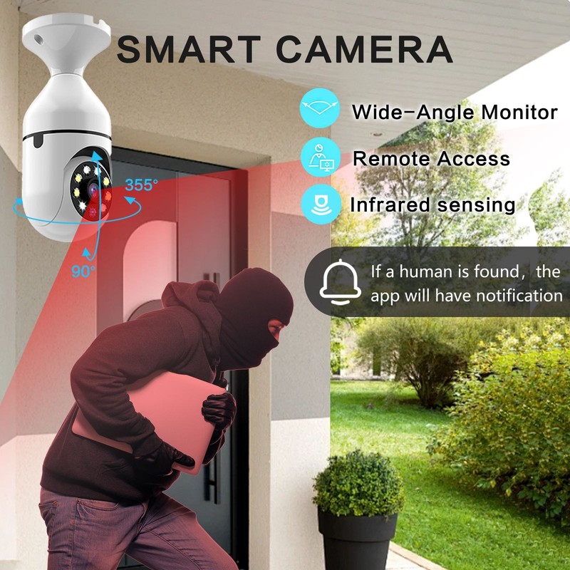 Outdoor Wireless HD Security Cameras - 2 Pack with 360° Panoramic View gallery