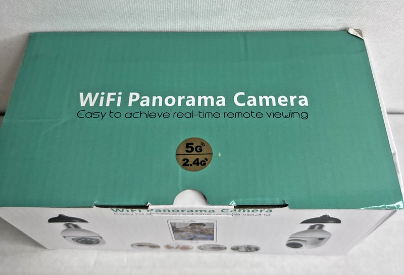 New Lot of 2 WiFi Panorama Camera HD Smart 360° View Wall Plug in 5GHz Wireless gallery