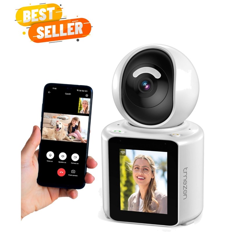 1080P Two-Way Wireless Video Pet Camera for Indoor Monitoring and Communication