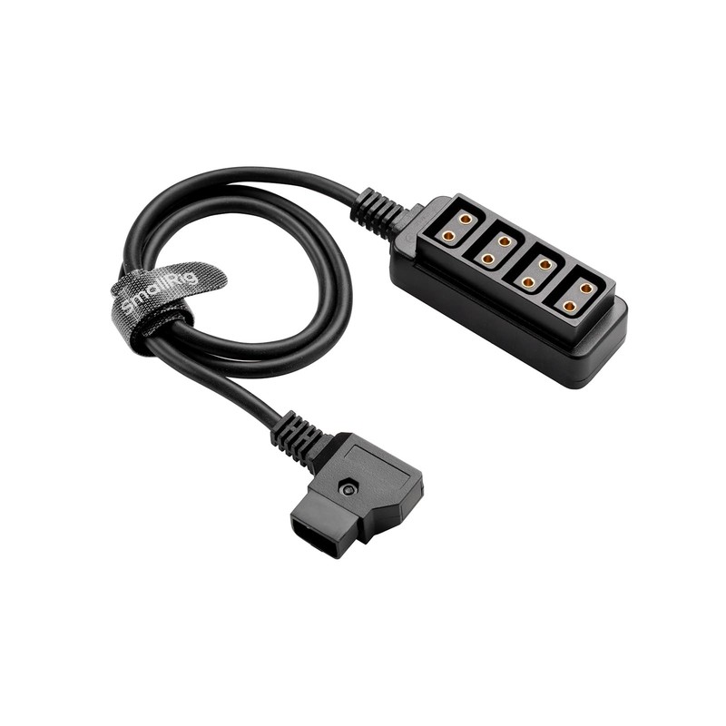 D-Tap Splitter 4 Ports Power Cable For V Mount Battery Monitor Cord 25.2 Inch