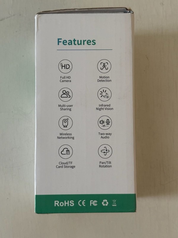 Cloarks Wireless Pan-Tilt IP Camera Model CA42 New in Box gallery