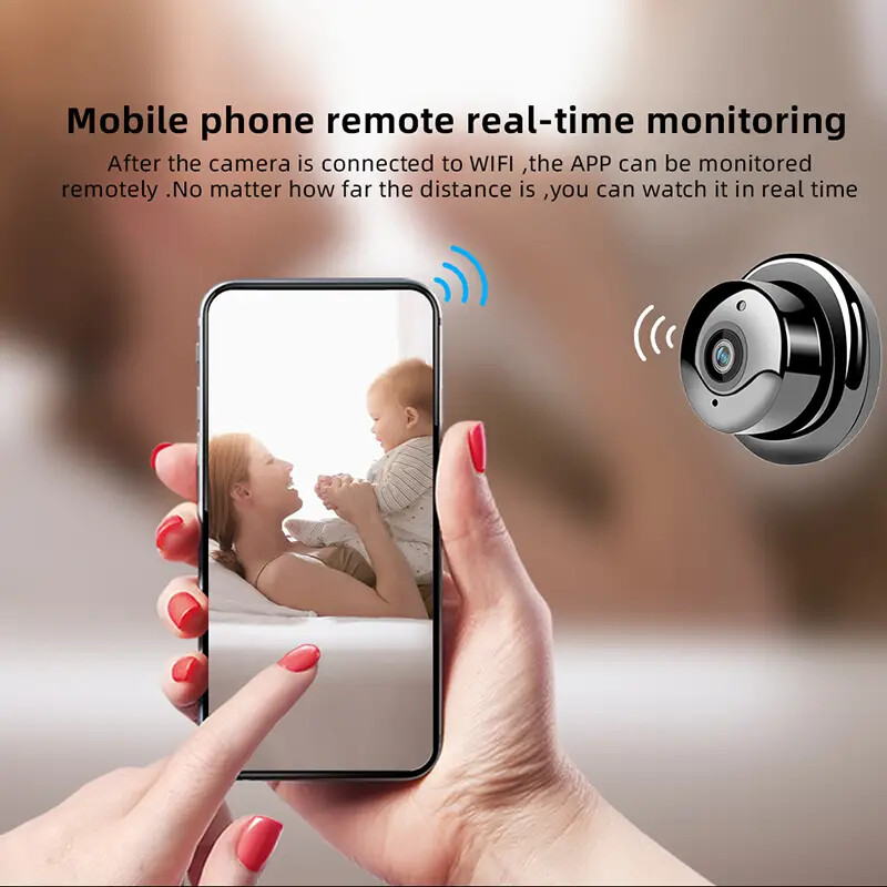 WiFi HD Wireless Panoramic Camera w/2 Way Audio & Remote View, USB Charging gallery
