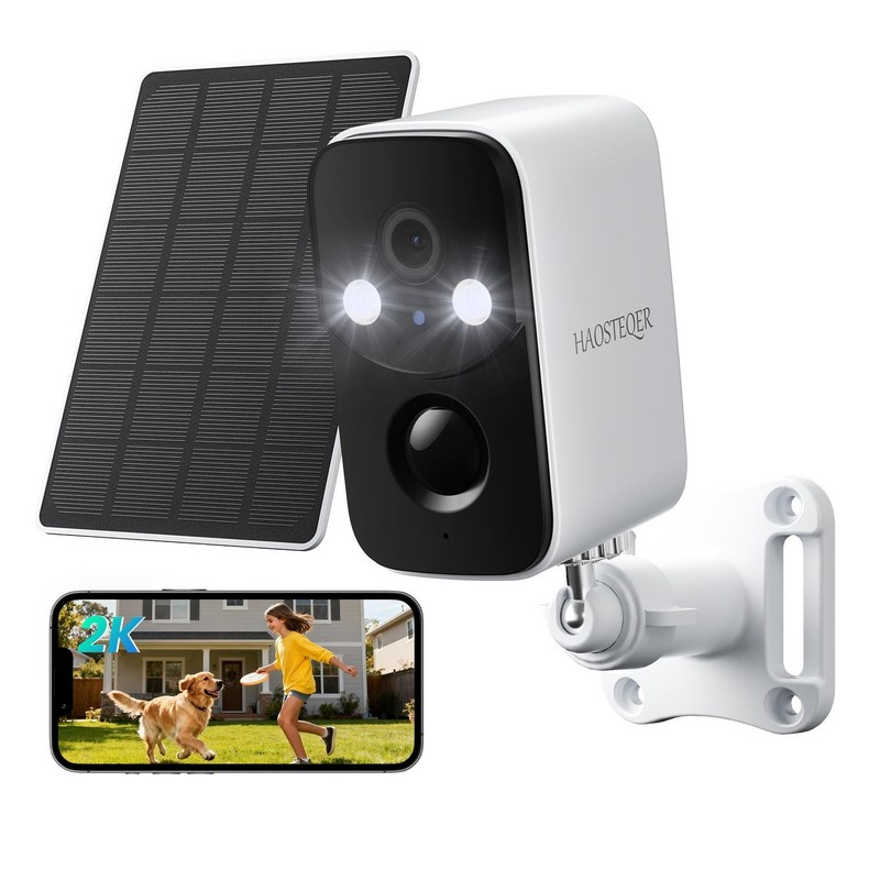 Solar Security Cameras Wireless Outdoor, WiFi Cameras for Home Security, Moti…