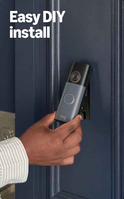 Ring - Battery Doorbell (newest model) Retinal 2K with wide-angle video gallery