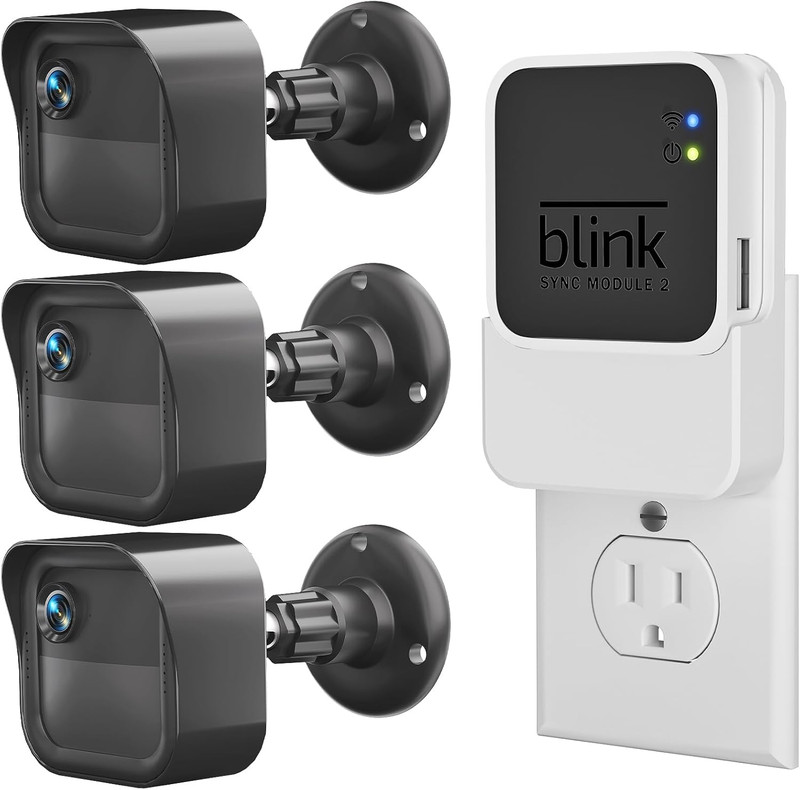 Outlet Wall Mount for Blink Sync Module 2, 2-In-1 Charging Station(Mount & Charg gallery