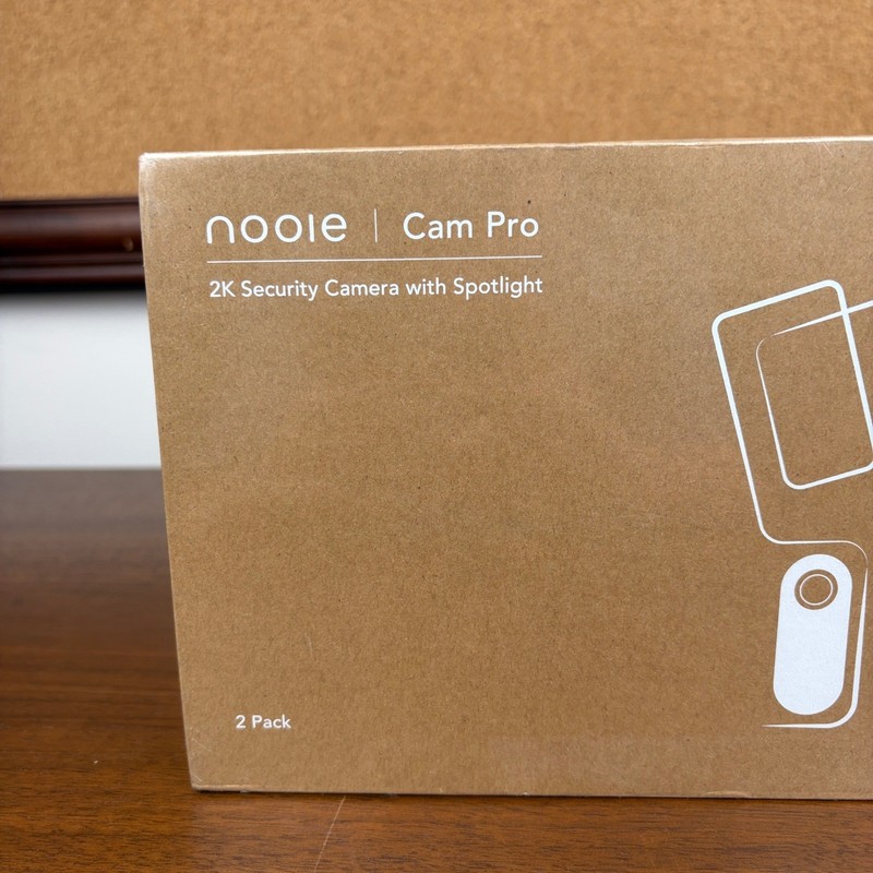 NEW Sealed Nooie Cam Pro Security Camera 2 Pack 2K Spotlight IPC500 Wireless gallery