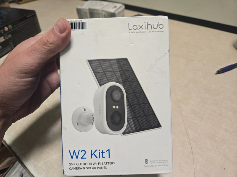 Laxihub W2 3MP Outdoor Wi-Fi Battery Camera KIT with solar panel SEALED