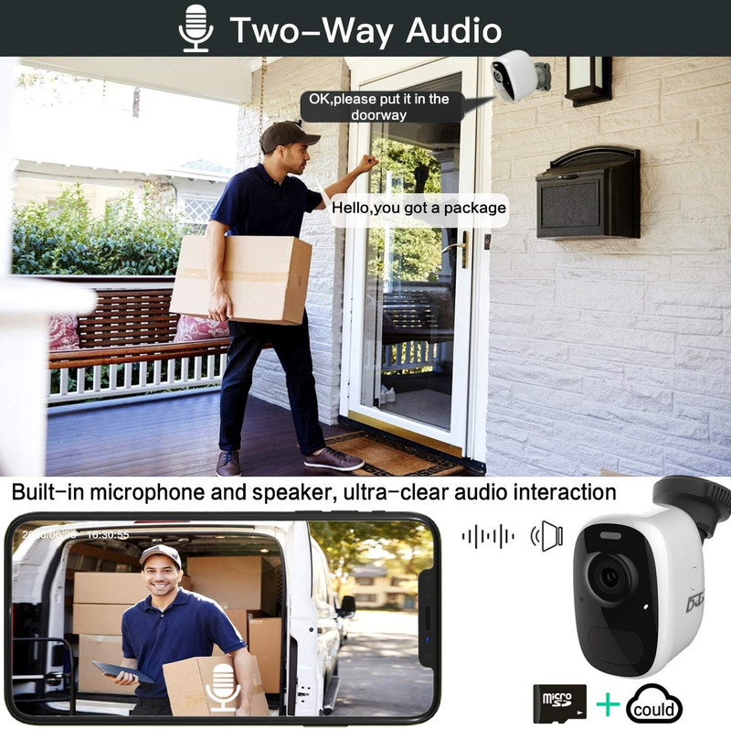 Wireless Outdoor Security Camera: Magnetic Mount, Battery-Powered, 2K Color Nigh gallery