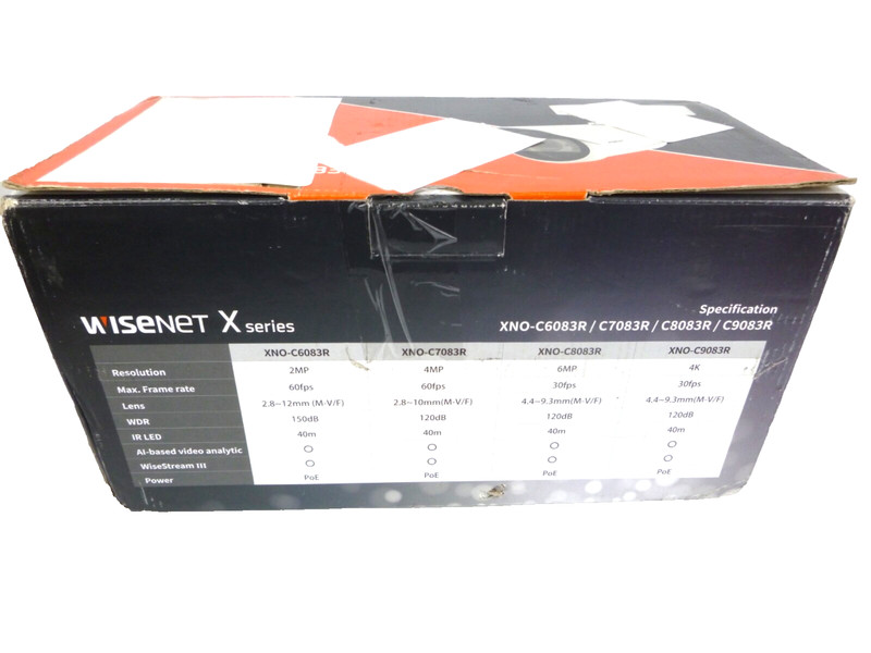 Hanwha Wisenet X Series XNO-C8083R Network Bullet Camera NDAA gallery