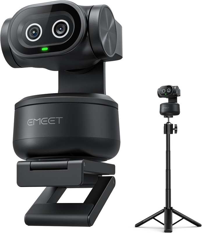 PIXY Dual-Camera Ai-Powered PTZ Camera 4K with Tripod, AI Tracking, PDAF&AI Auto
