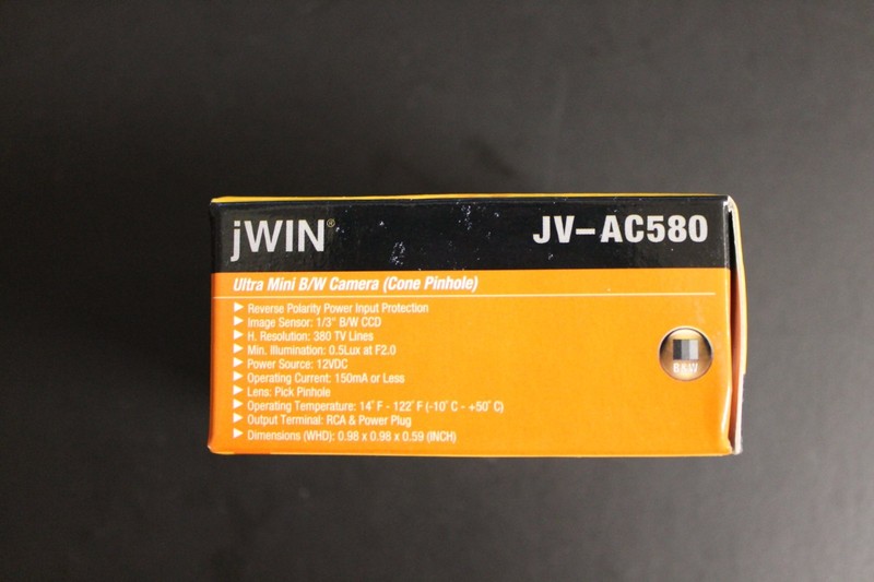 JWIN ULTRA MINI B/W CAMERA JV-AC580 gallery