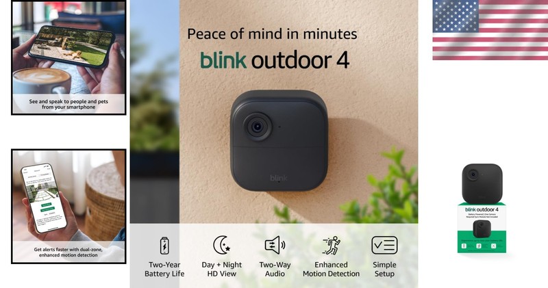 1080p HD Outdoor Smart Camera: 2- Battery Life & Enhanced Motion Alerts gallery