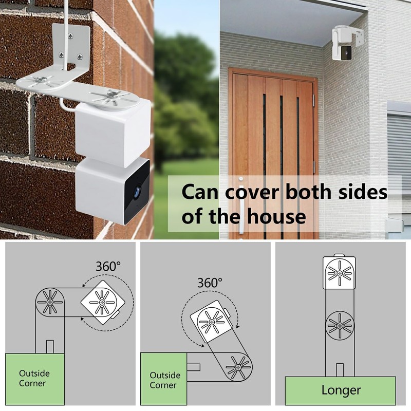 Outside Corner Wall Mount Bracket for Wyze Cam Pan V3/V4 Wyze Cam OCR-WM gallery