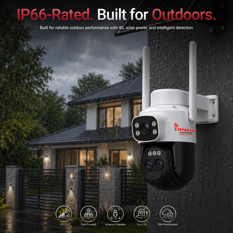Imperial 4G LTE PTZ Security Camera No WiFi Two-Way Audio Night Vision gallery