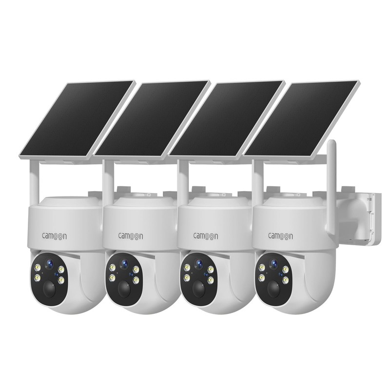 2K Solar Security Cameras Wireless Outdoor, 5/2.4Ghz WiFi Cameras for Home Se…