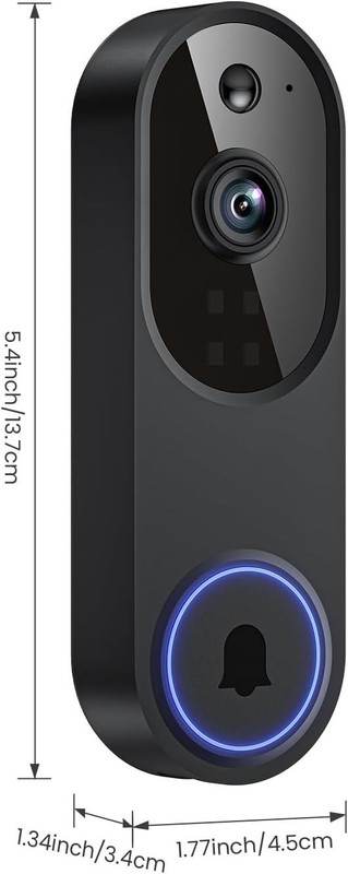 Orbitell 1080p Wireless Wi-Fi Video Doorbell Camera with Two Way Audio, Night Vi gallery