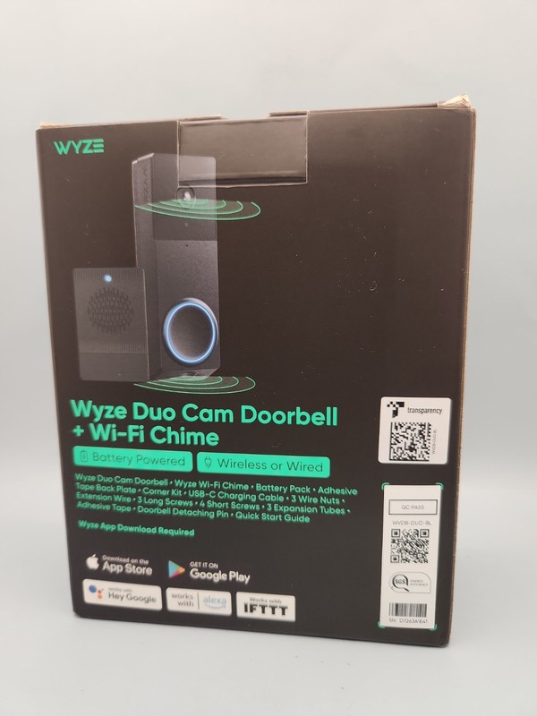 Wyze Wireless Duo Cam Video Doorbell (Chime Included) Battery Powered 2K Full gallery
