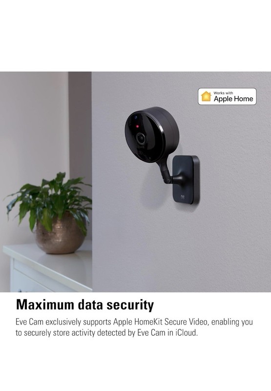 Eve Cam (Apple Home) – Smart Indoor Camera, 1080p Resolution, Wi-Fi, 100% gallery