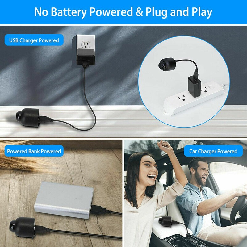 Mini WiFi Camera Wireless 1080P HD Night Cam USB Powered Home Security Camcorder gallery
