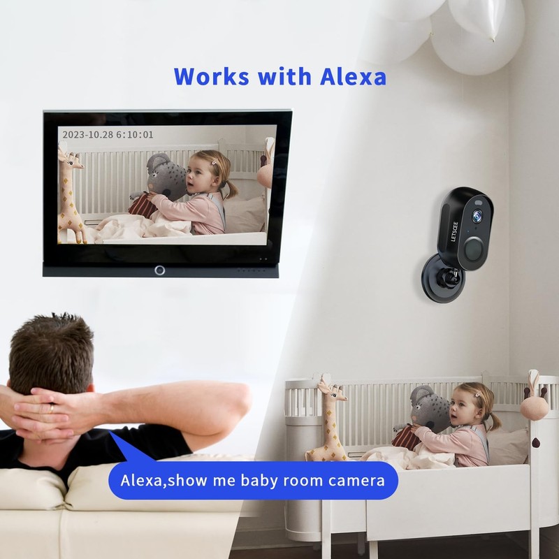 Cameras Wireless Outdoor or Indoor,Alexa Cameras for Home Outside with Night ... gallery