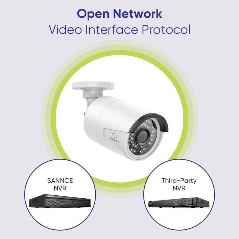 4K 8MP PoE IP for PoE NVR, 2Pcs Outdoor Weatherproof Cameras with Smart IR LE... gallery