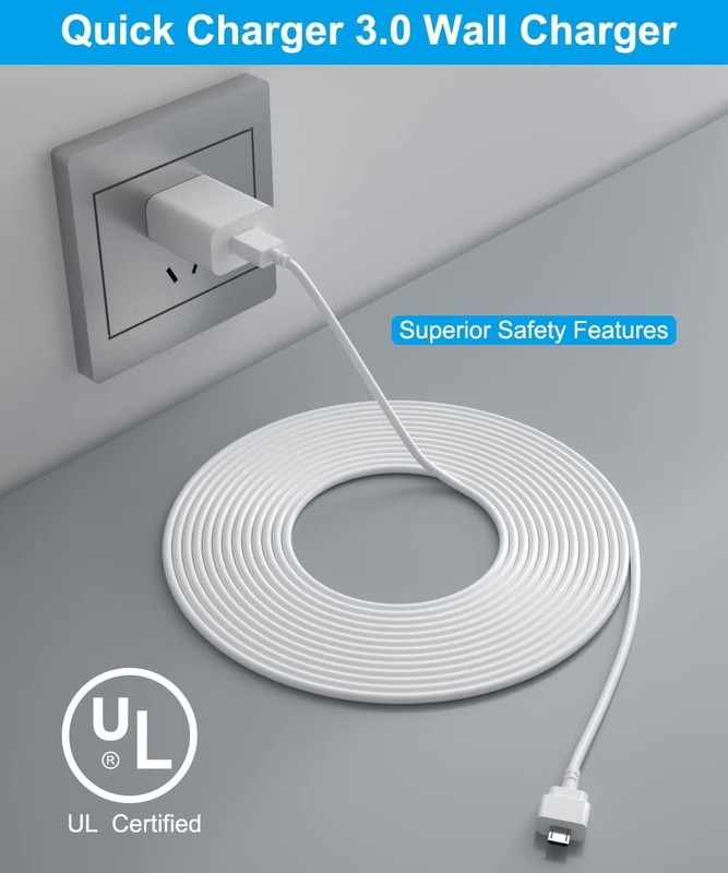 20FT Charger Cable for Blink Mini Security Camera - Waterproof & Durable gallery