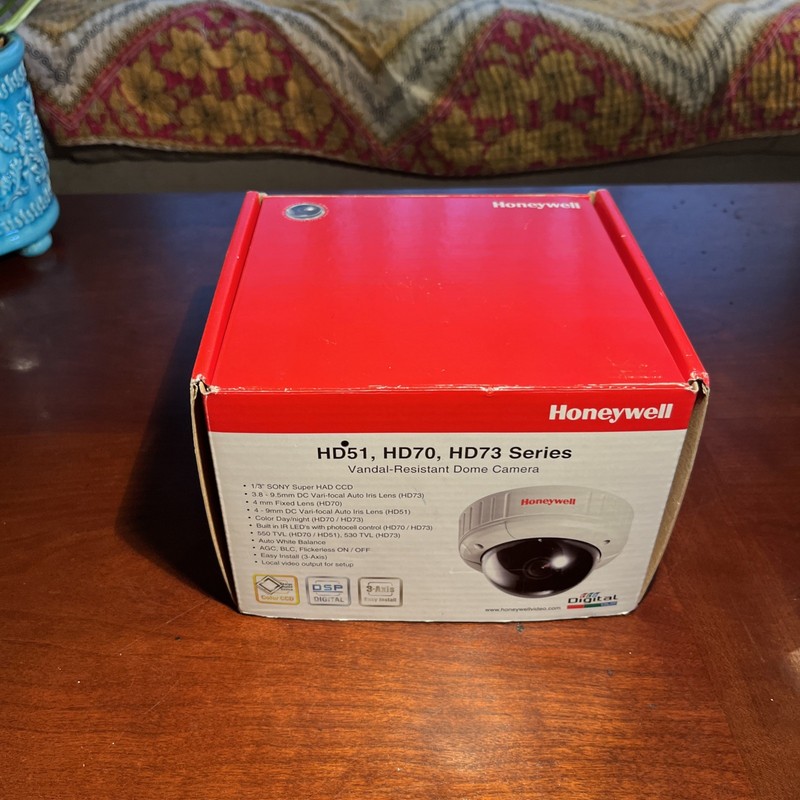 Honeywell HD51 Vandal Resistant Dome Camera Rugged Minidome White New Open Box gallery