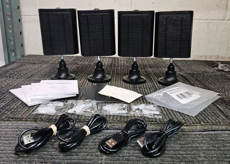 (4) ieGeek S1 Wireless WiFi Solar Panel Security Camera – Black