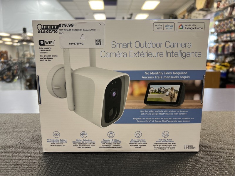 FEIT Outdoor Battery Powered Smart Wi-Fi Camera CAM/WM/WIFI/BAT Motion Sensor