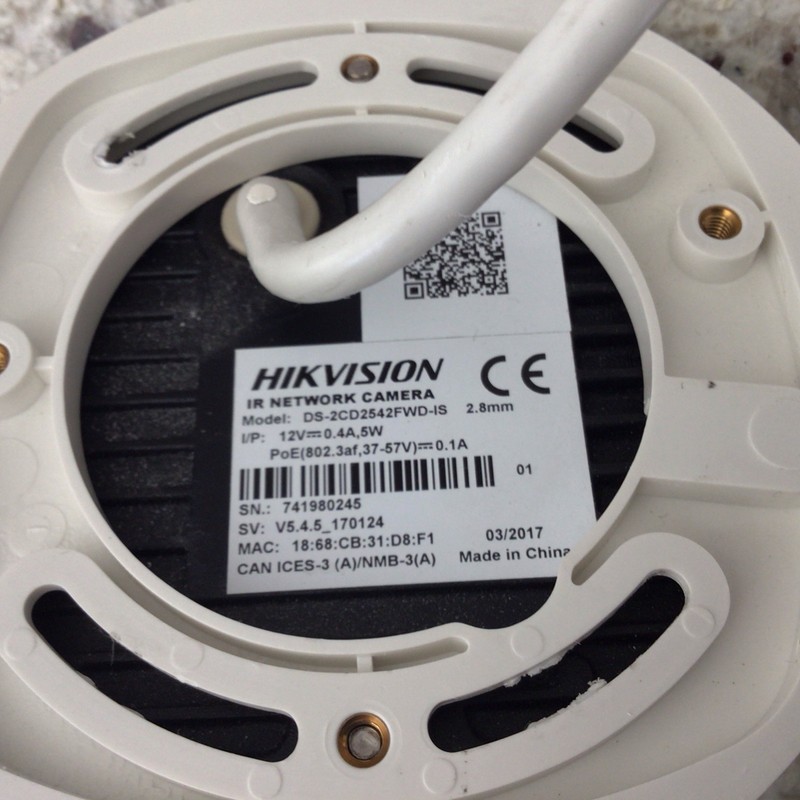 IP Camera DS2CD2542FWDIS 2.8mm Outdoor Mini Dome IP Cam sn:741980245 gallery