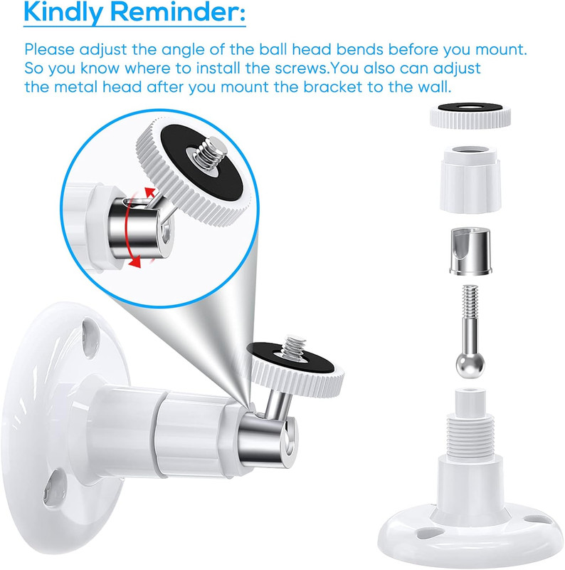 Wall Mount Compatible with Wyze Cam Pan V3 & Wyze Cam V4/V3 & Wyze Cam Outdoor/I gallery