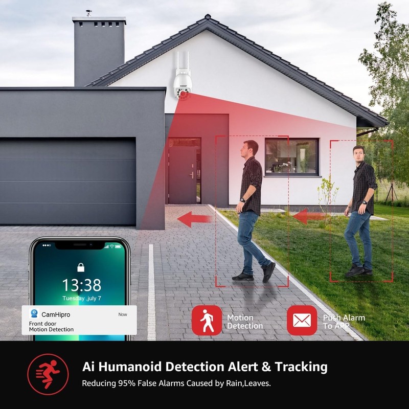 Advanced 2K Outdoor Security Camera with Full Color Night Vision & Alerts gallery