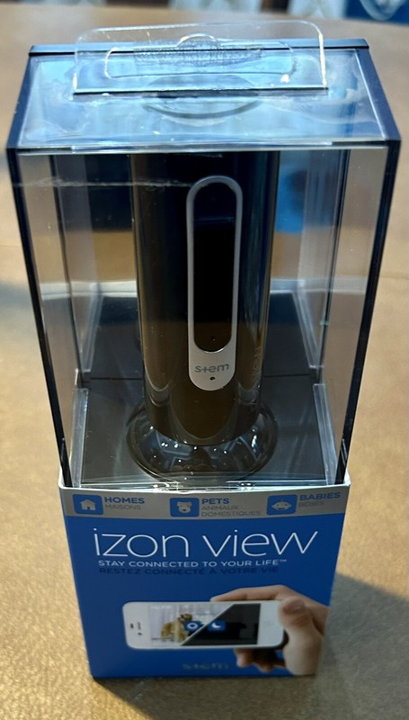 IZON Stem Black Wi-fi Night Vision Video Monitor Surveillance IOS & Android, New gallery