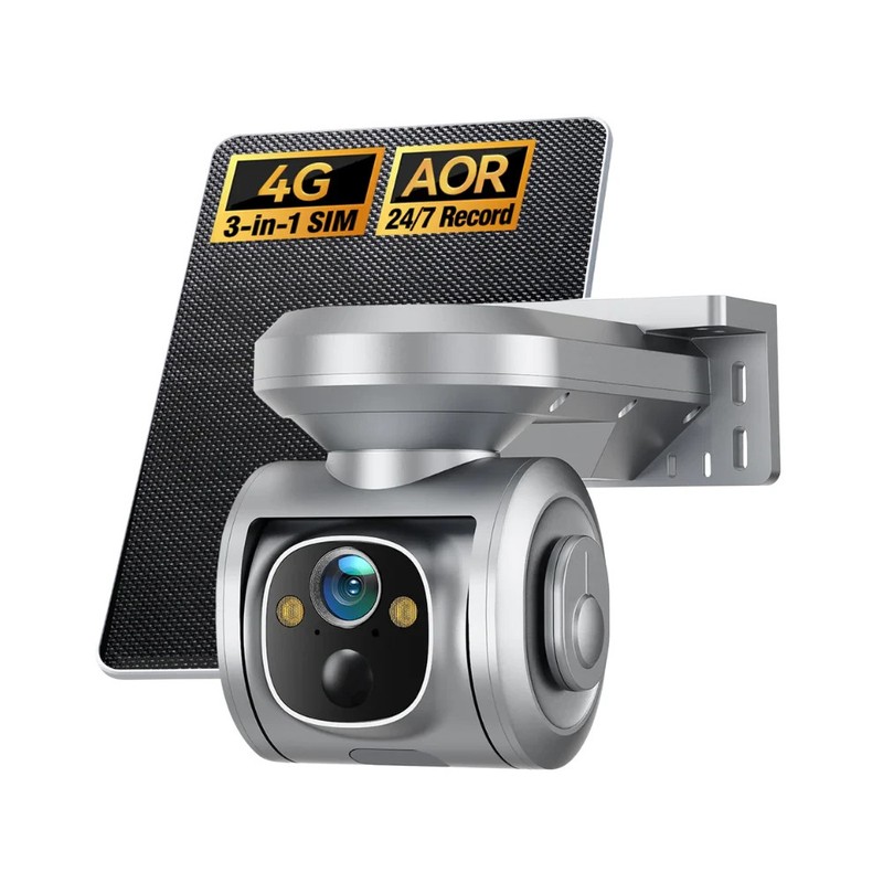 4G LTE Cellular Security Camera Outdoor 2.5K QHD, No Wifi 24/7 Recording