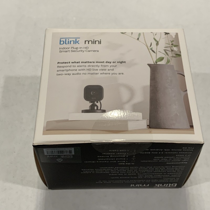 Blink Mini Indoor Plug In HD Smart Security Camera Black Brand New gallery