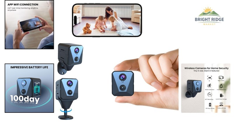 Cube-Shaped Security Camera for Hallway or Living Room with WiFi Connectivity gallery